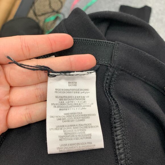 BCBGMaxazria Jean Ponte Leggings Womens S Small Black Stretch Outer Seam Pull On - Picture 12 of 14